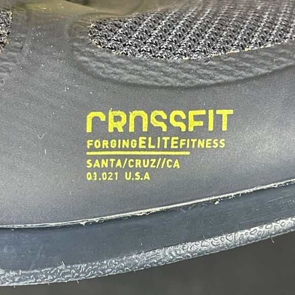 Reebok Shoes Mens 11.5 Black Yellow Crossfit Forging‎ Elite Fitness Adult main image 6